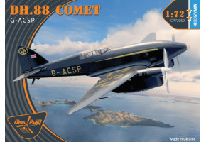 Збірна модель 1/72 Літак de Havilland DH.88 Comet G-ACSP Clear Prop Models 72052