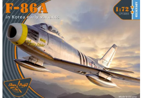 Збірна модель 1/72 Літак North American F-86A Sabre у Кореї (ранні модифікації) Clear Prop Models 72055