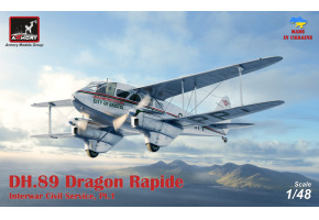 Збірна модель 1/48 Близькомагістральний авіалайнер DH.89 Dragon Rapide Armory Models Group 48005