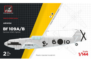 Збірна модель 1/144 Німецький винищувач Мессершмітт Bf 109A/B Armory Models Group 14104