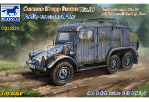 Збірна модель 1/35 Німецька машина Krupp Protze. 19 (радіокомандна машина) Bronco 35220
