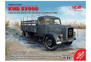 Збірна модель 1/35 Німецький вантажний військовий автомобіль KHD S3000 ICM 35451