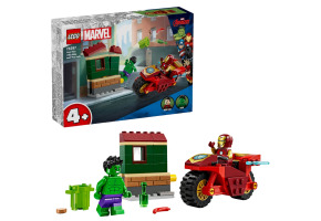 Конструктор LEGO Super Heroes Marvel Залізна Людина на мотоциклі та Галк 76287