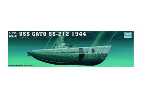 Збірна модель 1/144 Підводний човен USS Gato SS-212, 1944 р. Trumpeter 05906