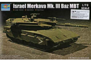 Збірна модель 1/72 ізраїльський танк Merkava Mk.lll Baz MBT Trumpeter 07104