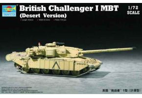 Assembly model 1/72 british tank Challenger 1MBT (Desert Version) Trumpeter 07105.