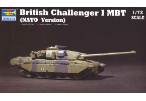 Assembly model 1/72 british tank Challenger I MBT (NATO Version) Trumpeter 07106