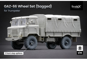 Набір коліс (з деформацією) для ГаЗ-66 від Trumpeter ScaleX WM 35005S