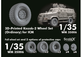 Набір коліс для Козак-2 від ICM ScaleX WM 35006