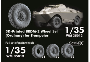 Набір коліс для БРДМ 2 від Trumpeter ScaleX WM 35013