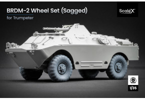 Набір коліс (з деформацією) для БРДМ 2 від Trumpeter ScaleX WM 35013S