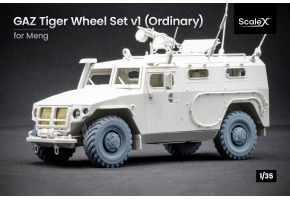 Набір коліс для ГАЗ Тигр v1 від Meng ScaleX WM 35015