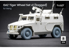 Набір коліс (з деформацією) для ГАЗ Тигр v1 Meng ScaleX WM 35015S