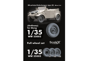 Набір коліс для VW Type 82 «Kübelwagen» від Meng та Tamiya ScaleX WW 35003