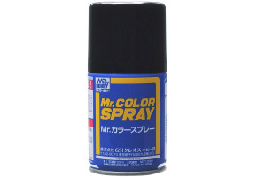 Аерозоляна фарба Flat Black / Матовий чорний Mr. Color Spray (100 ml) S34