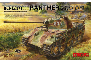 Збірна модель 1/35 Танк Sd.Kfz.171 Panther Ausf.A (пізніша модифікація) Meng TS-035