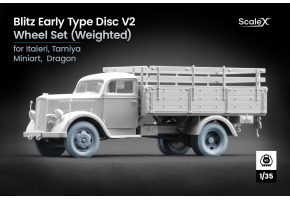 Набір коліс (з деформацією) для Blitz Early v2 від Italeri, Tamiya, Miniart, Dragon ScaleX WW-35007W