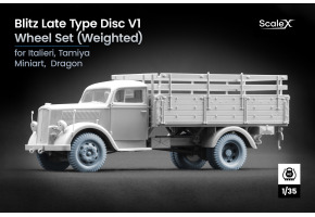 Набор колес (с деформацией) для Blitz Late v1 от Italeri, Tamiya, Miniart, Dragon ScaleX WW-35008W
