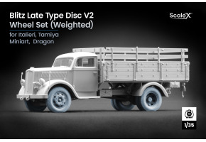 Набір коліс (з деформацією) для Blitz Late v2 від Italeri, Tamiya, Miniart, Dragon ScaleX WW-35009W