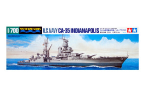 Scale model 1/700 American aircraft carrier CA-35 "Indianapolis" Tamiya 31804