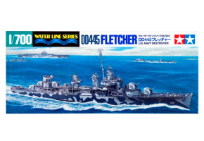 Scale model 1/700 US Navy Destroyer DD-445 Fletcher Tamiya 31902