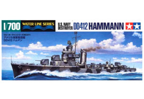 Scale model 1/700 US Navy Destroyer Hammann (DD412) Tamiya 31911