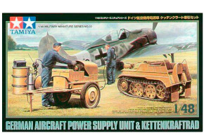 Scale model 1/48 German aircraft power supply and traction platform Tamiya 32533