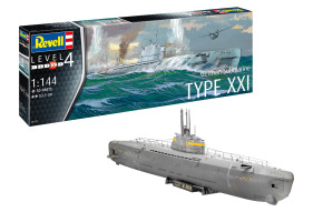 Збірна модель 1/144 Німецький підводний човен типу XXI Revell 05177