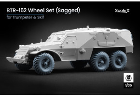 Набір коліс (з деформацією) для БТР-152 від Trumpeter та Skif ScaleX WM 35036S
