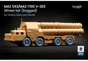 Набір коліс (з деформацією) для МАЗ 543/МАЗ-7310 V-203 від Hobby Boss та Revell ScaleX WM 72006S