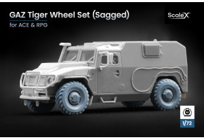 Набір коліс (з деформацією) для ГАЗ Тигр від ACE та RPG ScaleX WM 72009S