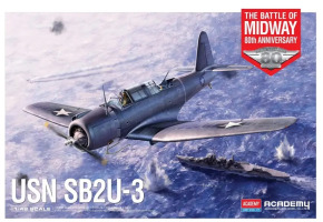 Збірна модель 1/48 Літак USN SB2U-3 "Битва за Мідвей" Academy 12350