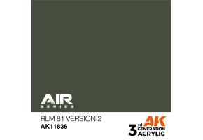 Акрилова фарба RLM 81 Version 2 / Зелений хакі версія 2 AIR АК-interactive AK11836