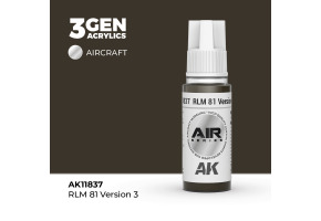 Акрилова фарба RLM 81 Version 3 / Коричневий хакі AIR АК-interactive AK11837
