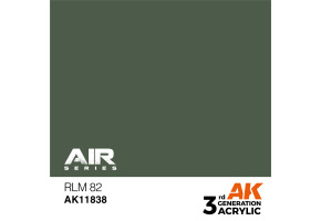 Акрилова фарба RLM 82 / Зелений хакі AIR АК-interactive AK11838