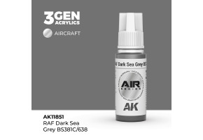 Акрилова фарба RAF Dark Sea Grey BS381C/638 / Темно-сірий AIR АК-interactive AK11851