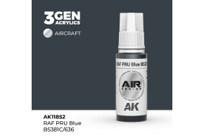 Акрилова фарба RAF PRU Blue BS381C/636 / Сіро-синій AIR АК-interactive AK11852