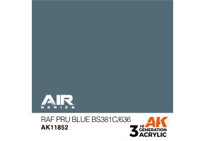 Акриловая краска RAF PRU Blue BS381C/636 / Серо-синий AIR АК-интерактив AK11852