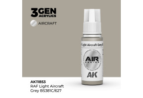 Акрилова фарба RAF Light Aircraft Grey BS381C/627 / Світло-сірий AIR АК-interactive AK11853