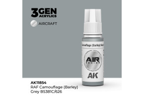 Акрилова фарба RAF Camouflage (Barley) Grey BS381C/626 / Сірий камуфляж AIR АК-interactive AK11854