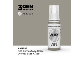 Акрилова фарба RAF Camouflage Beige (Hemp) BS381C/389 / Камуфляж бежевий AIR АК-interactive AK11856