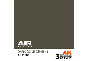 Акриловая краска Dark Olive Drab 41 / Темно-серый оливковый 41 AIR АК-интерактив AK11860