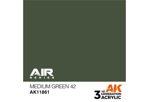 Акрилова фарба Medium Green 42 / Помірно-зелений 42 AIR АК-interactive AK11861