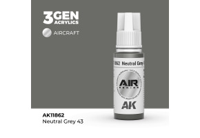 Акрилова фарба Neutral Grey 43 / Нейтрально-сірий 43 AIR АК-interactive AK11862