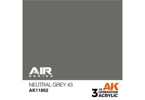 Acrylic paint Neutral Gray 43 / Neutral gray 43 AIR AK-interactive AK11862