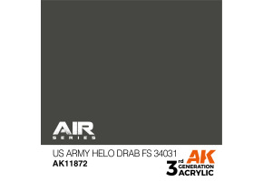 Акрилова фарба US Army Helo Drab / Армія США Сірий (FS34031) AIR АК-interactive AK11872
