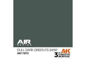 Акрилова фарба Dull Dark Green / Тьмяний темно-зелений (FS 34092) AIR АК-interactive AK11873