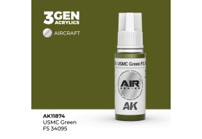 Акрилова фарба USMC Green / USMC Зелений (FS34095) AIR АК-interactive AK11874