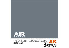 Acrylic paint F-15 Dark Gray (Mod Eagle) / Dark gray (FS36176) AIR AK-interactive AK11883