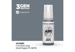 Акрилова фарба F-15 Dark Grey (Mod Eagle) / Темно-сірий (FS36176) AIR АК-interactive AK11883